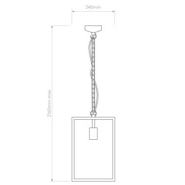 Image of Astro Homefield Pendant Porch Lantern