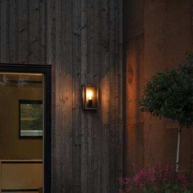 Image of Konstsmide Carpi Half Lantern Outdoor Wall Light