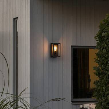 Image of Konstsmide Carpi Half Lantern Outdoor Wall Light