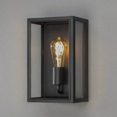 Image of Konstsmide Carpi Half Lantern Outdoor Wall Light