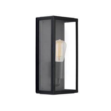 Edit Inox Country Half Lantern Outdoor Wall Light