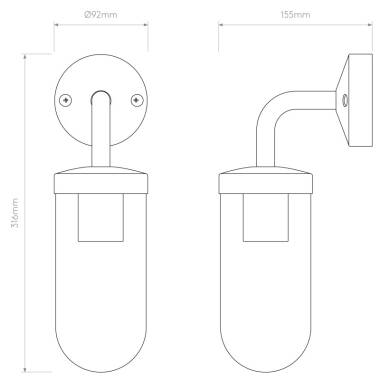 Image of Astro Tressino S Hanging Lantern Wall Light