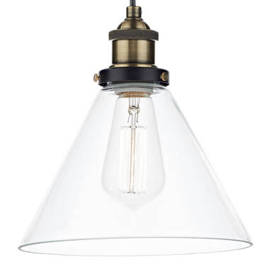 Image of Dar Ray Glass Ceiling Pendant Light