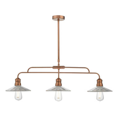 Image of Dar Adeline 3 Light Bar Ceiling Pendant
