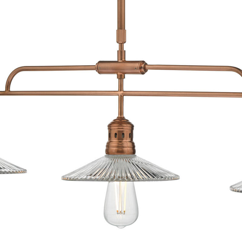 Image of Dar Adeline 3 Light Bar Ceiling Pendant