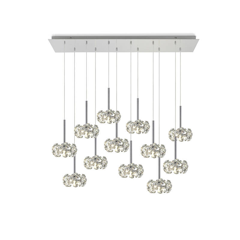 Image of Paris Crystal 12 Light Bar Ceiling Pendant