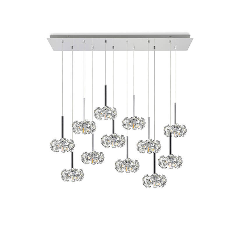 Image of Paris Crystal 12 Light Bar Ceiling Pendant