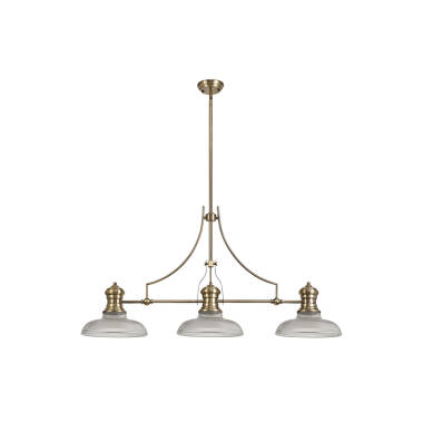 Oakley 3 Light Glass Bar Ceiling Pendant