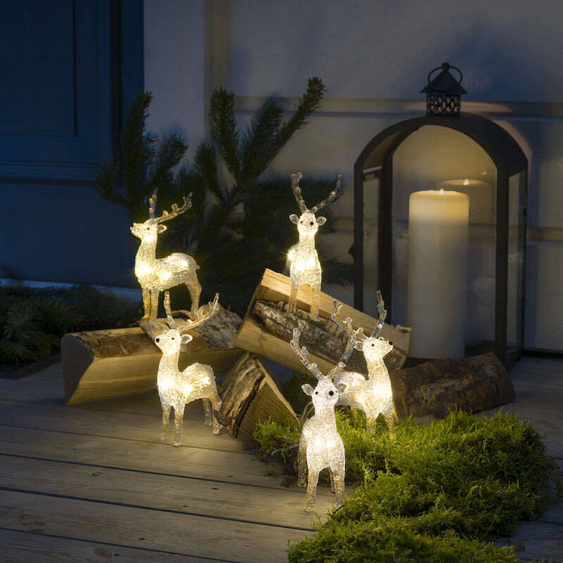 Image of Konstsmide Christmas LED Reindeer String Lights