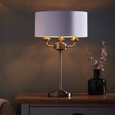Image of Endon Highclere 3 Light Table Lamp