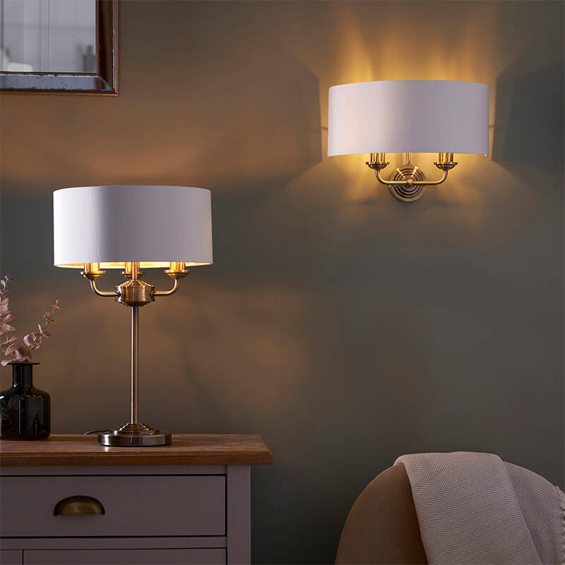 Image of Endon Highclere 3 Light Table Lamp