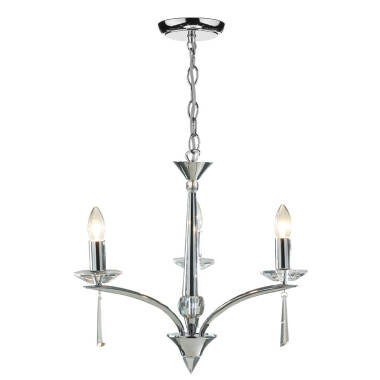 Dar Hyperion 3 Light Dual Mount Ceiling Pendant