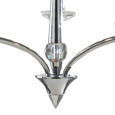 Image of Dar Hyperion 3 Light Dual Mount Ceiling Pendant