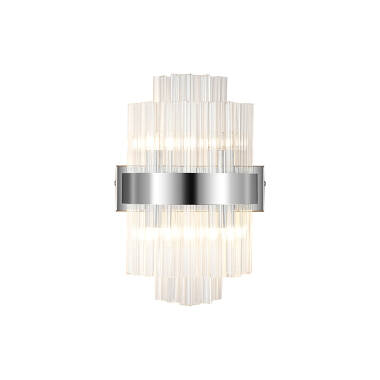 Image of Detroit Glass Flush Wall Light