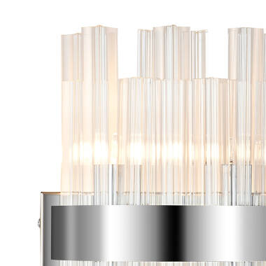 Image of Detroit Glass Flush Wall Light