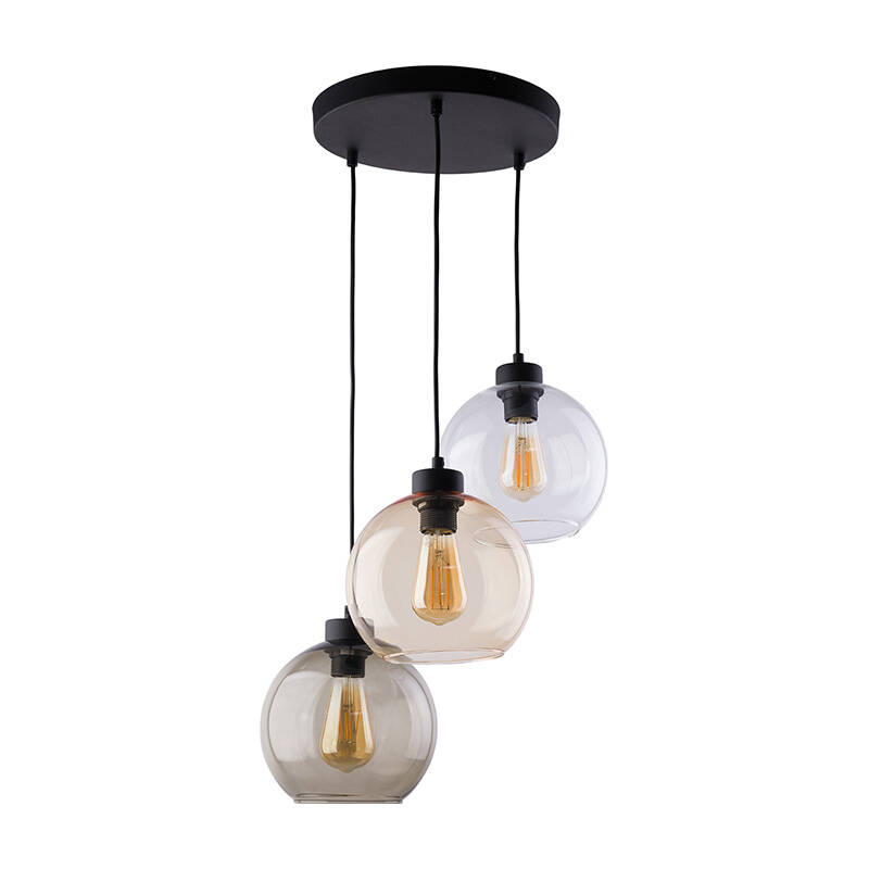 Image of Edit Scope 3 Light Glass Cascade Ceiling Pendant
