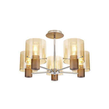 Image of Jene 5 Arm Semi-Flush Ceiling Light