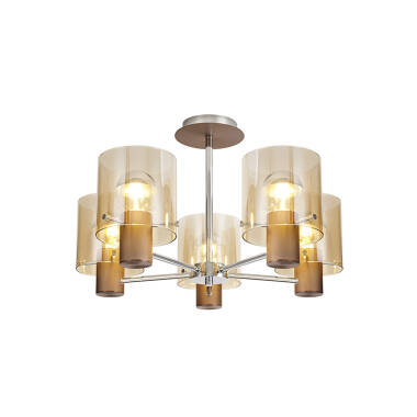 Image of Jene 5 Arm Semi-Flush Ceiling Light