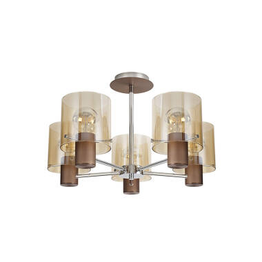 Image of Jene 5 Arm Semi-Flush Ceiling Light