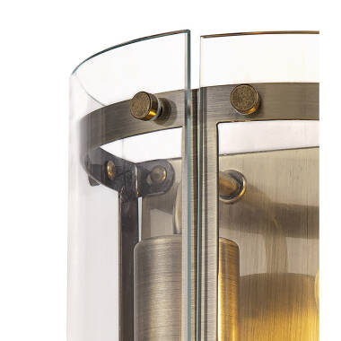Image of Bobbin 2 Arm Flush Wall Light