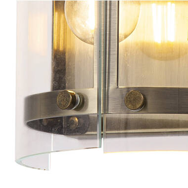 Image of Bobbin 2 Arm Flush Wall Light