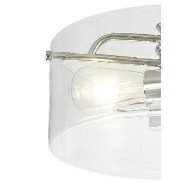 Image of Charlotte Glass Semi-Flush Ceiling Light