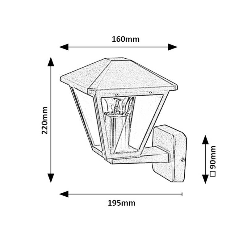 Image of Edit Paravento Outdoor Lantern Wall Light