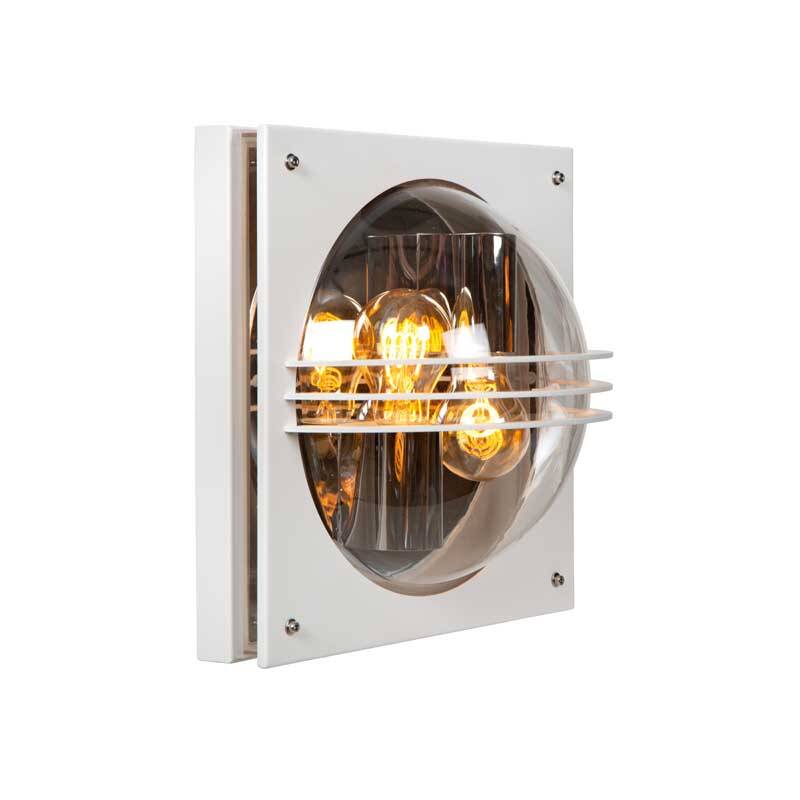 Image of Lucide Privas 2 Light Outdoor Flush Wall Light