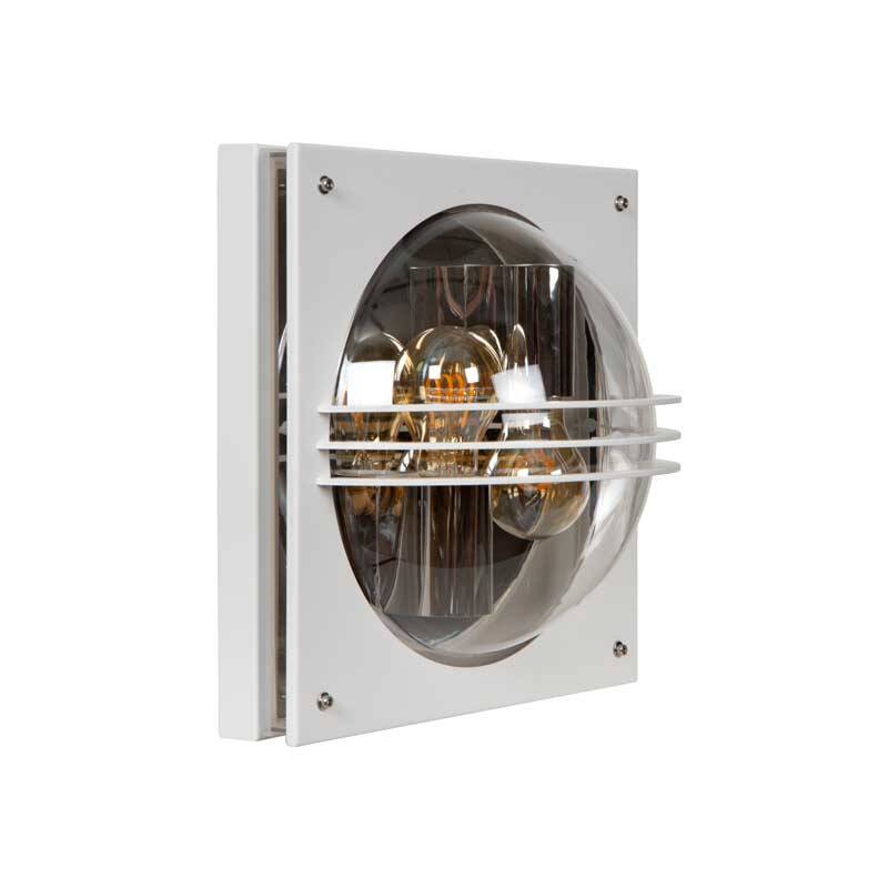 Image of Lucide Privas 2 Light Outdoor Flush Wall Light
