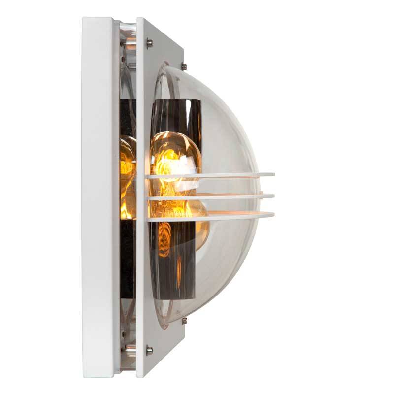 Image of Lucide Privas 2 Light Outdoor Flush Wall Light