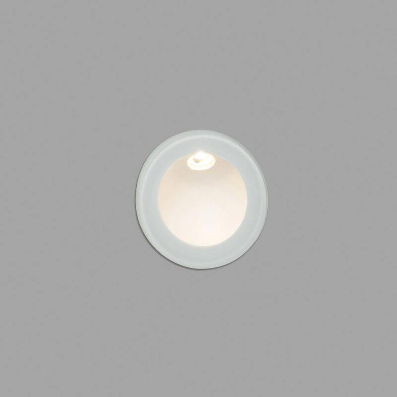 Image of Faro Barcelona Galo Round LED Recessed Outdoor Wall Light