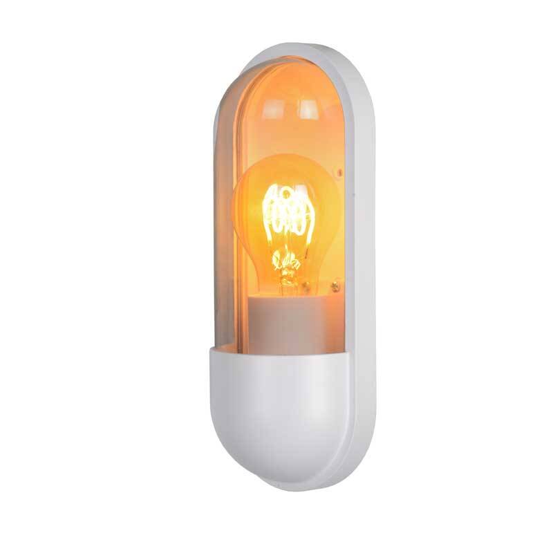 Image of Lucide Capsule Half Lantern Outdoor Wall Light