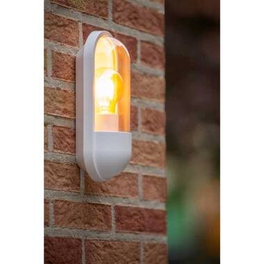 Image of Lucide Capsule Half Lantern Outdoor Wall Light