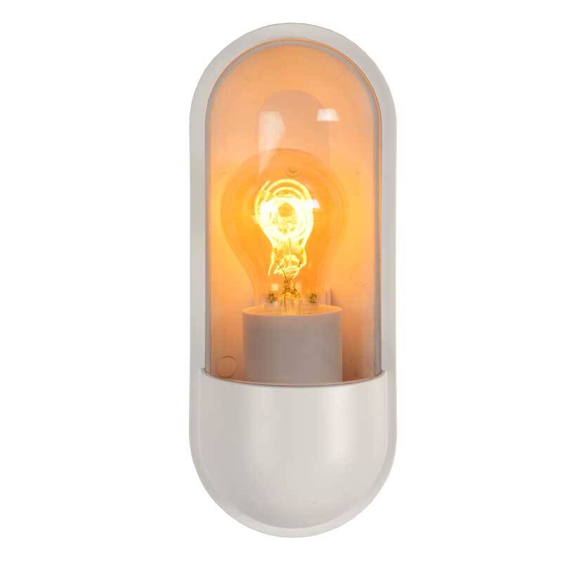 Image of Lucide Capsule Half Lantern Outdoor Wall Light