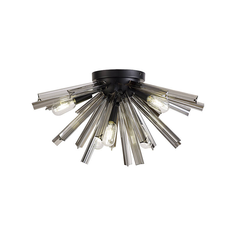 Image of Woxsall Glass Flush Ceiling Light