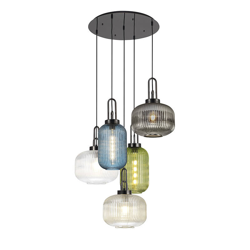 Image of Albany 5 Light Cascade Ceiling Pendant Light