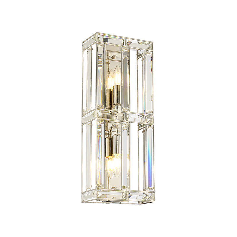 Image of Lovetta Crystal Flush Twin Wall Light