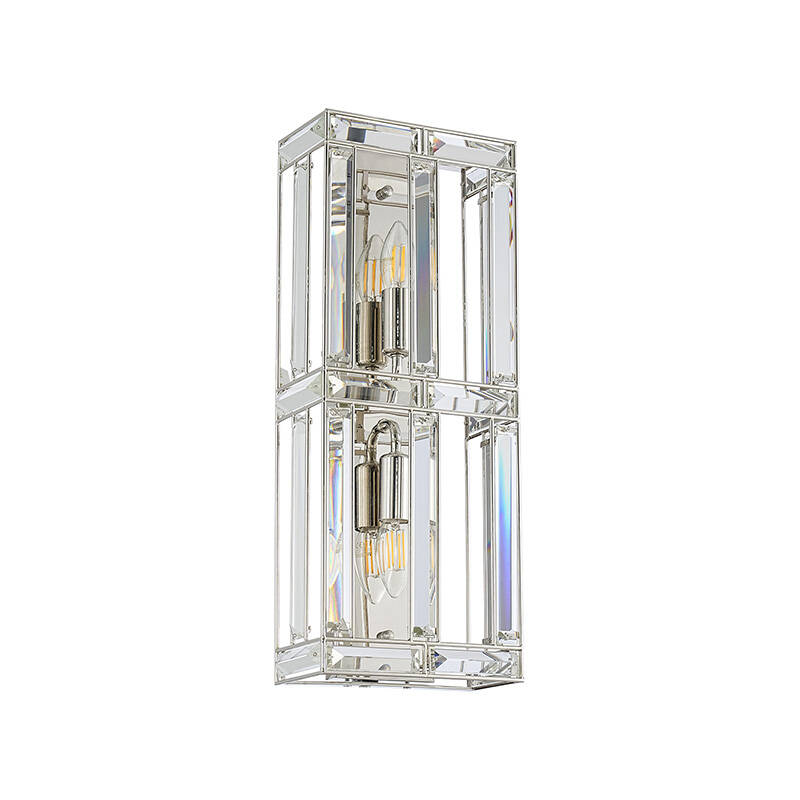 Image of Lovetta Crystal Flush Twin Wall Light