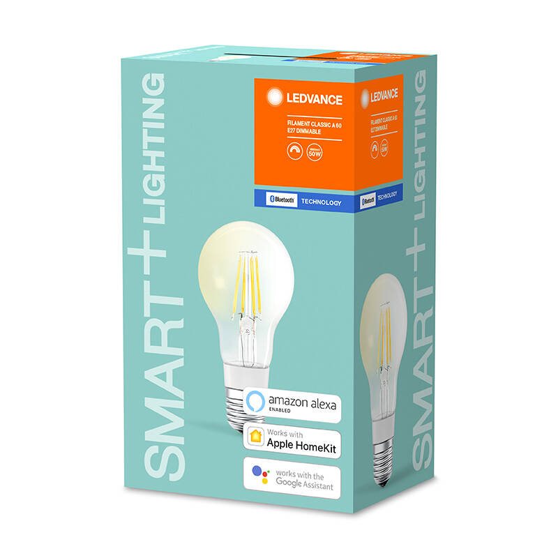 Image of Ledvance Smart+ 6W LED Dimmable Decorative Filament Bluetooth GLS Bulb - Screw Cap