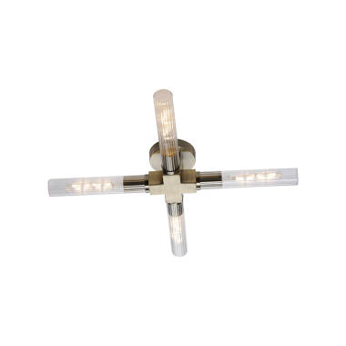 Image of Boston 4 Arm Flush Ceiling Light