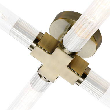 Image of Boston 4 Arm Flush Ceiling Light