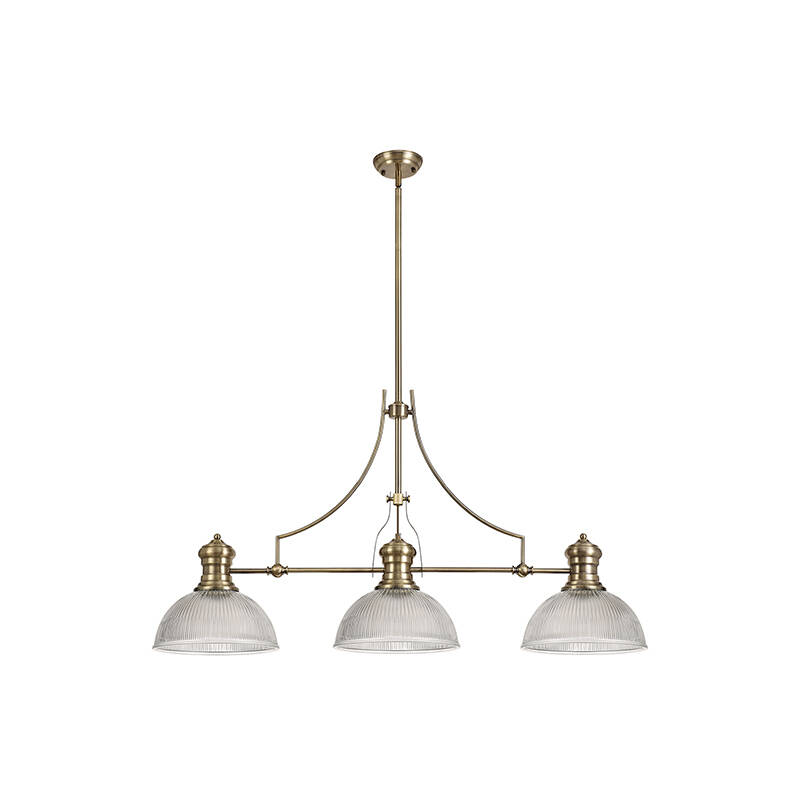 Image of Fawn 3 Light Glass Bar Ceiling Pendant