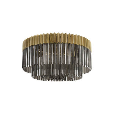 Image of Festival Glass Flush Ceiling Light