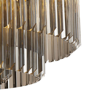 Image of Festival Glass Flush Ceiling Light