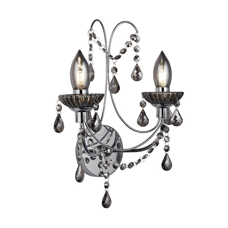 Image of Searchlight Luna Twin Bathroom Wall Light