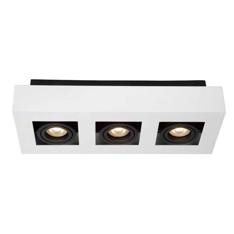 Image of Lucide Xirax 3 Light LED Ceiling Spotlight Plate