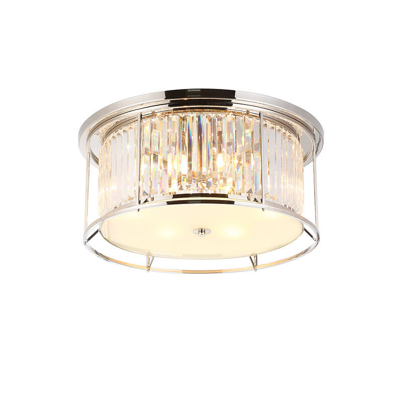 Image of Wichita Crystal Flush Ceiling Light