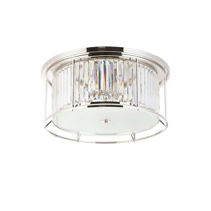 Image of Wichita Crystal Flush Ceiling Light