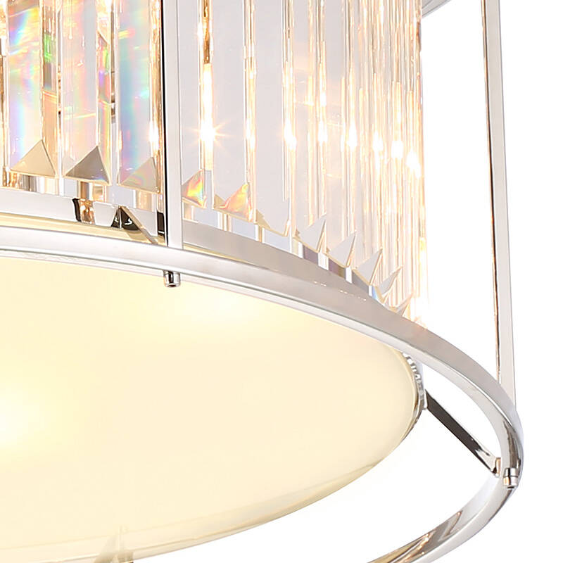Image of Wichita Crystal Flush Ceiling Light