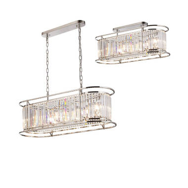 Image of Wichita Crystal Bar Ceiling Pendant Light